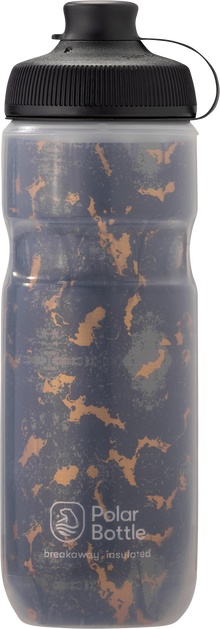 POLAR BOTTLE Breakaway® Muck Insulated Bottle- Shatter - Charcoal/Copper - 20 oz. INB200Z09MG