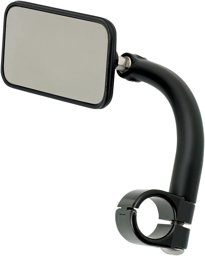 BILTWELL Mirror - Utility - Side View - Rectangle - Clamp-On - Black - 7/8" 6502-278-101