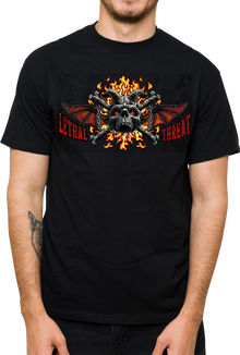 LETHAL THREAT Hell Was Full T-Shirt - Black - XL LT20901XL