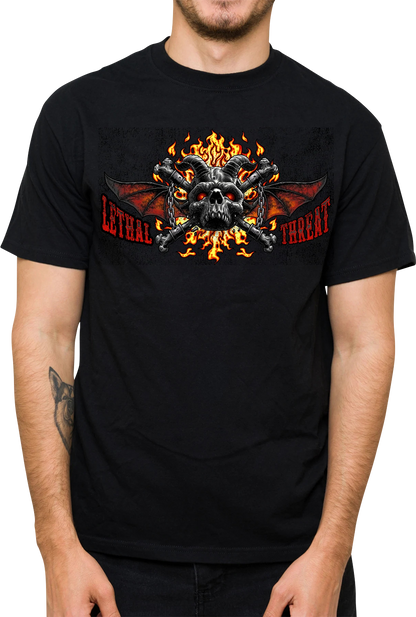 LETHAL THREAT Hell Was Full T-Shirt - Black - XL LT20901XL