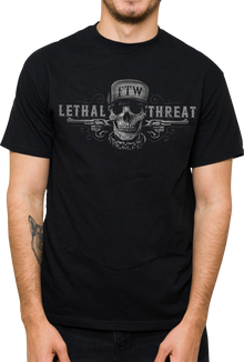 LETHAL THREAT Friend or Foe T-Shirt - Black - XL LT20904XL