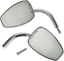 BILTWELL Mirrors - Utility - Side View - Teardrop - Perch - Chrome - Pair 6504-400-532