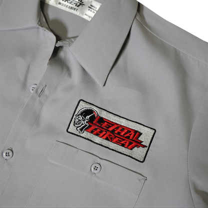 LETHAL THREAT High Compression Pistons Shop Shirt - Gray - Medium DG60163M