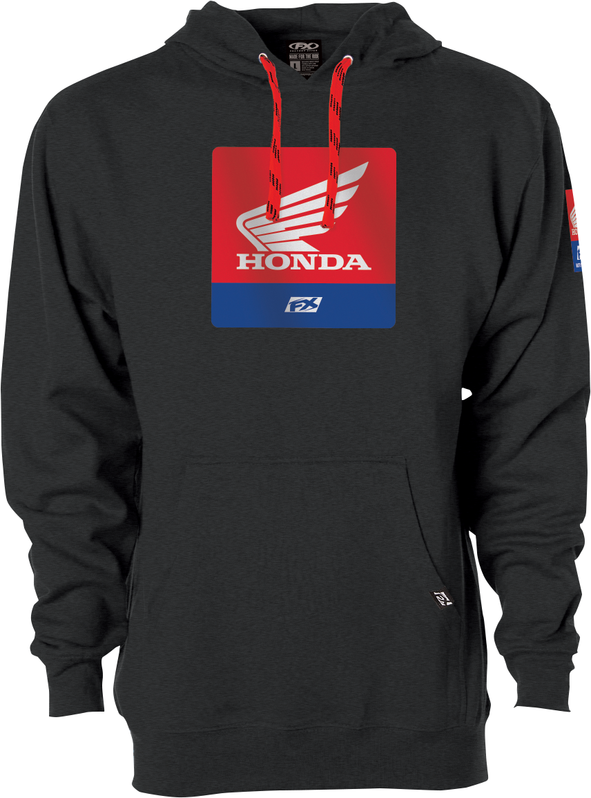FACTORY EFFEX Honda Boxer Pullover Hoodie - Heather Charcoal - Large 26-88304