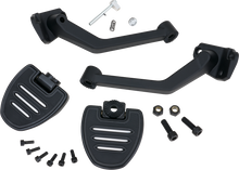 SHOW CHROME Adjustable Passenger Boards - Black - Ryker 41-413BK