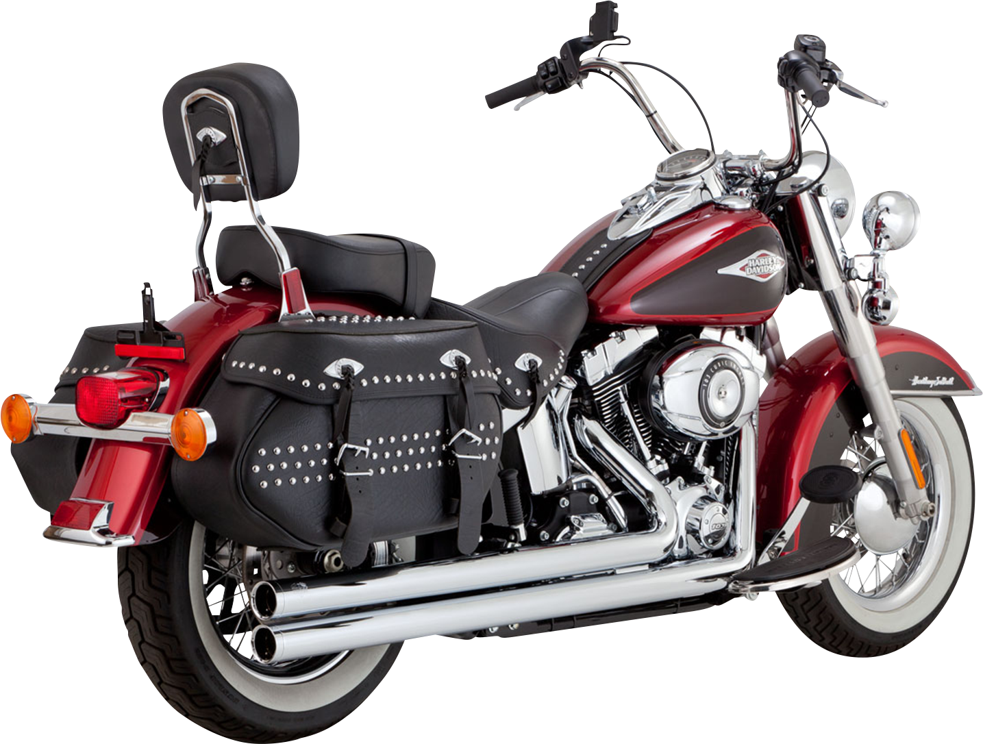 VANCE & HINES Big Shots Long Exhaust System - Chrome 17323