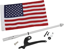 SHOW CHROME Folding Flag Pole - Left - Chrome - Can-Am - Spyder 41-203L