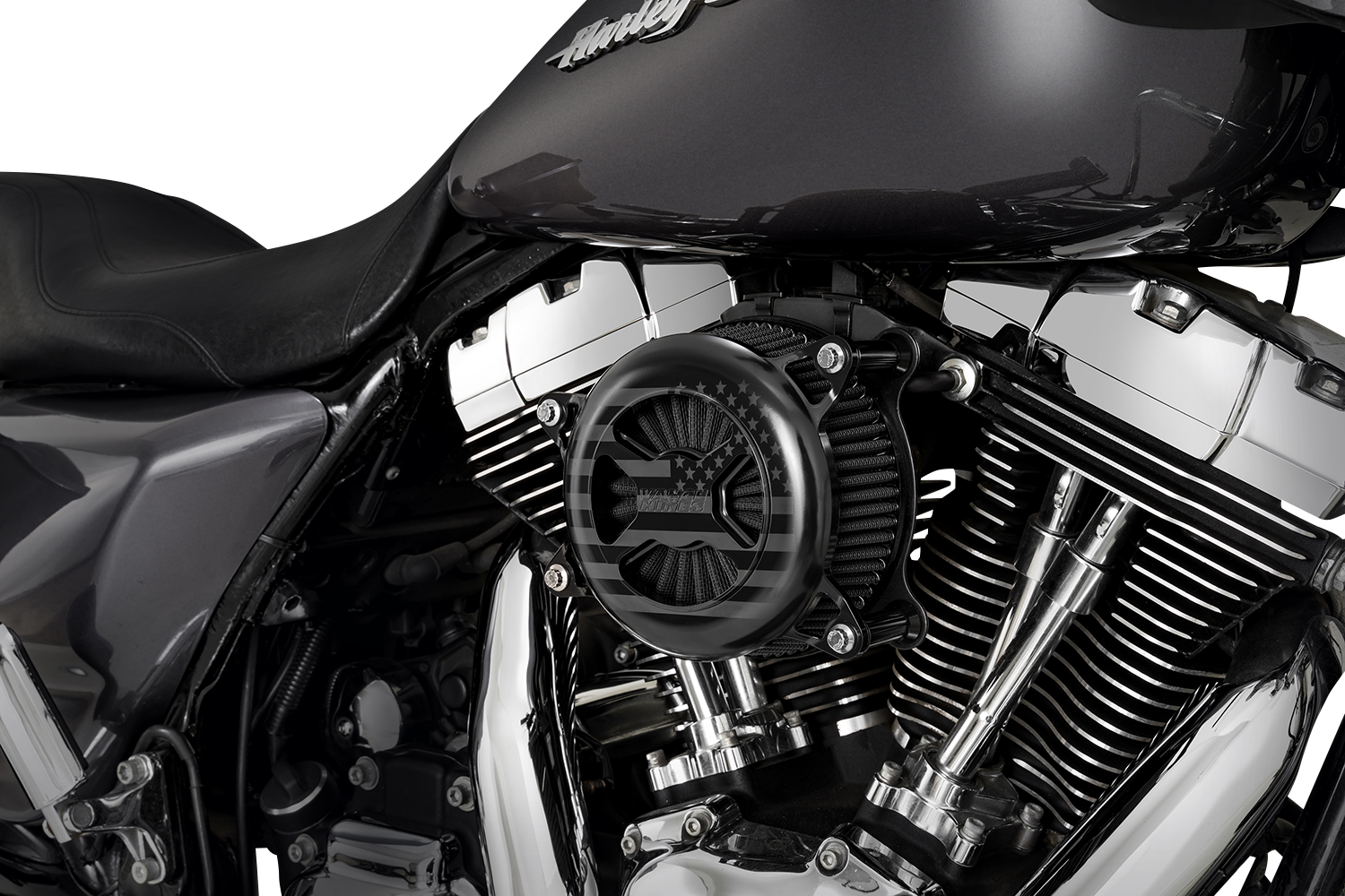 VANCE & HINES VO2 America Air Intake Kit - Black - Dyna/Softail/Touring 42341FG