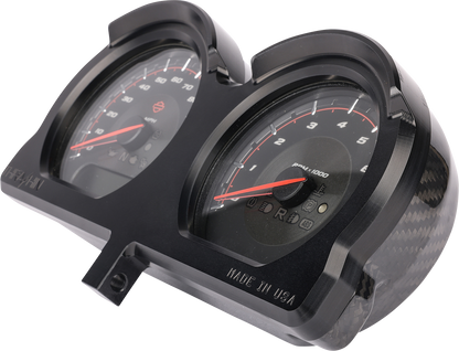 THRASHIN SUPPLY CO. Gauge Relocation Kit - Black TSC-2707-1