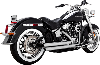 VANCE & HINES Big Shots Staggered Exhaust System - Chrome 17341