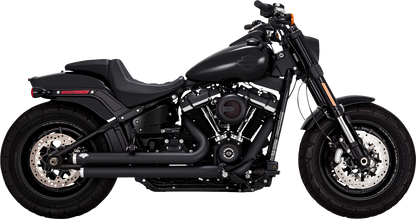 VANCE & HINES Big Shots Staggered Exhaust System - Black 47339