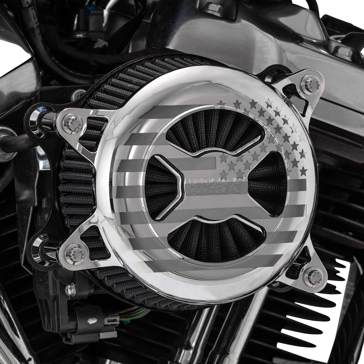 VANCE & HINES VO2 America Air Intake Kit - Chrome - M8 72045FG