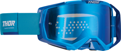 THOR Activate Goggle - Blue/White - Blue Mirror Lens 2601-2795