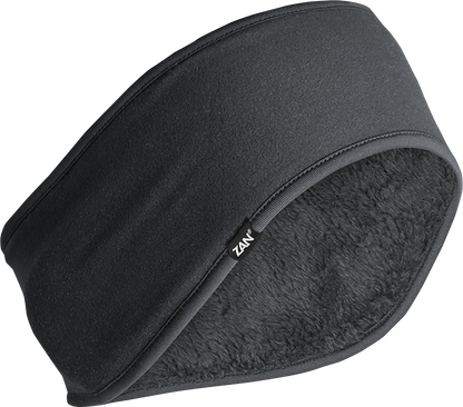 ZAN HEADGEAR Ear Warmer SportFlex® Headband - High Pile - Black WEWH114