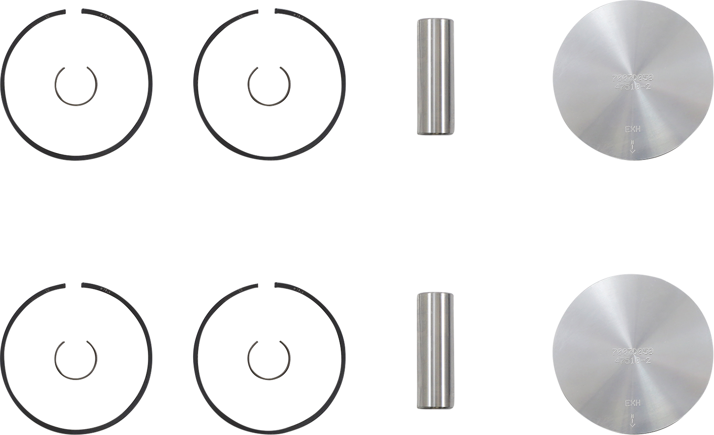 WOSSNER Piston Kit - 78.36 mm - Arctic Cat K7007D050-2