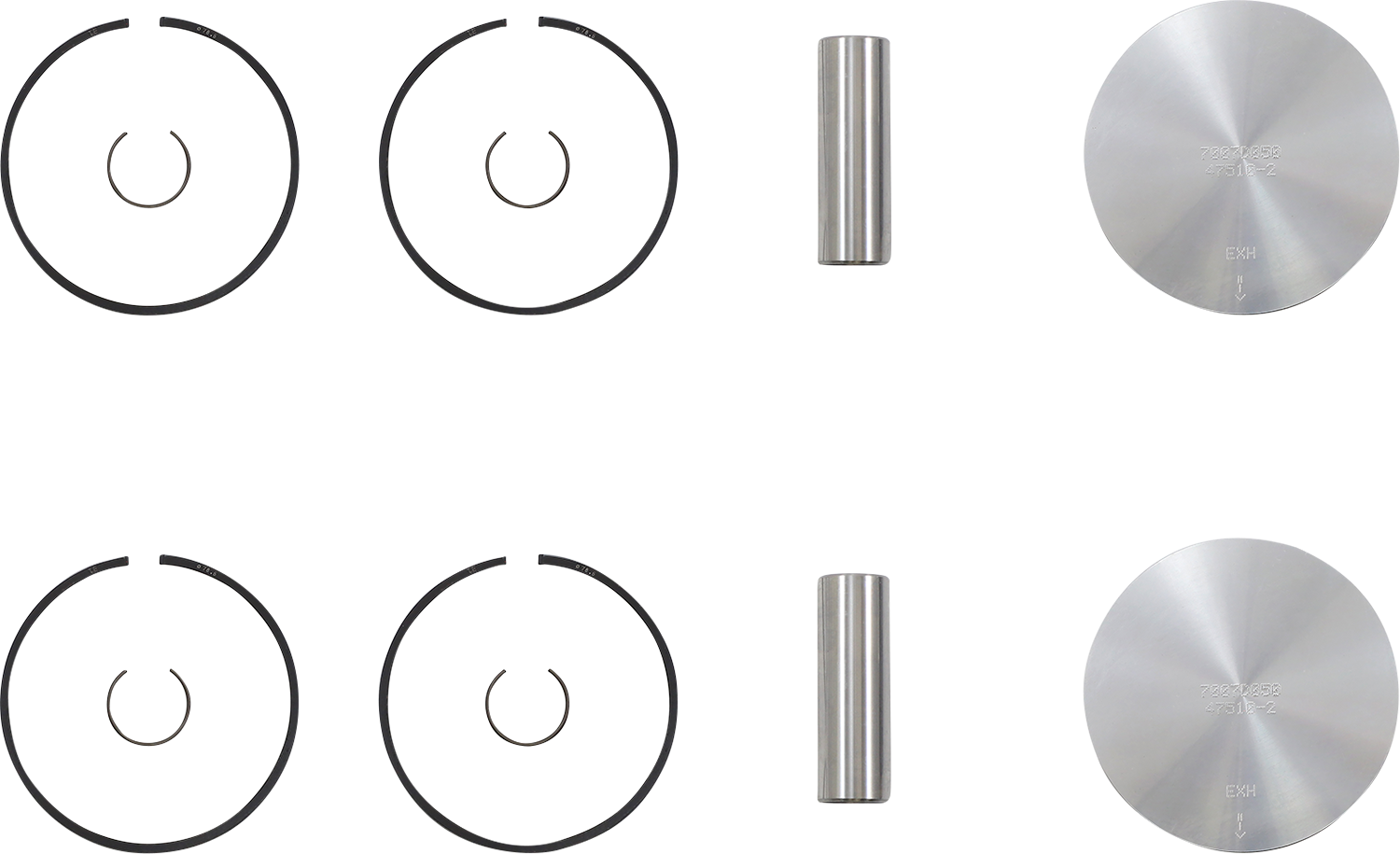 WOSSNER Piston Kit - 78.36 mm - Arctic Cat K7007D050-2