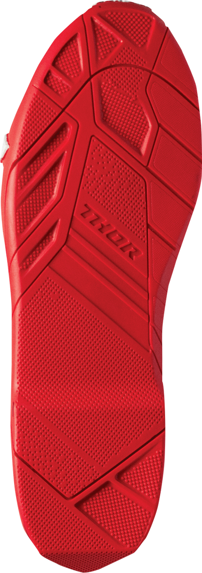 THOR Radial Boots - Red - Size 8 3410-2737