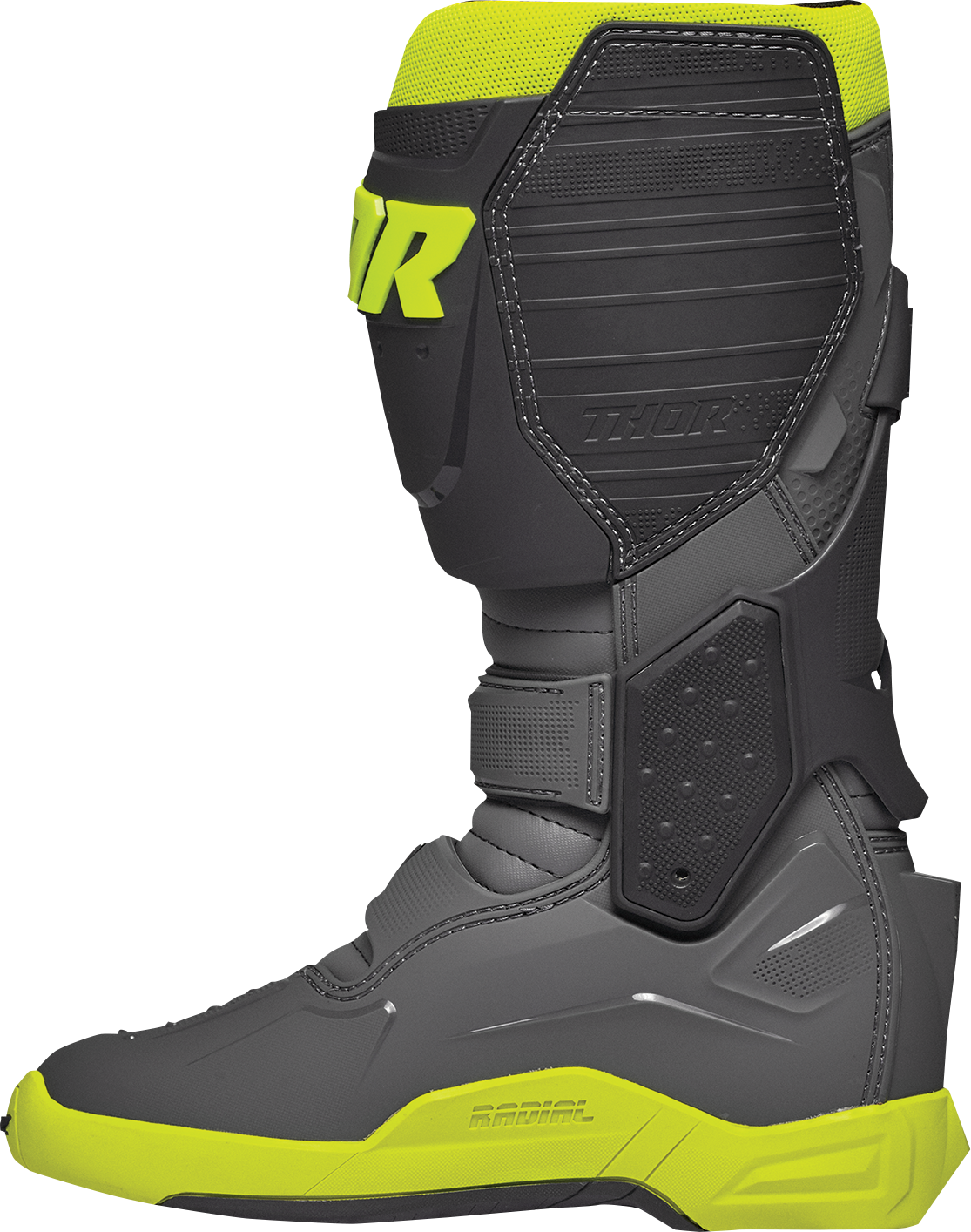 THOR Radial Boots - Gray/Fluorescent Yellow - Size 11 3410-2749