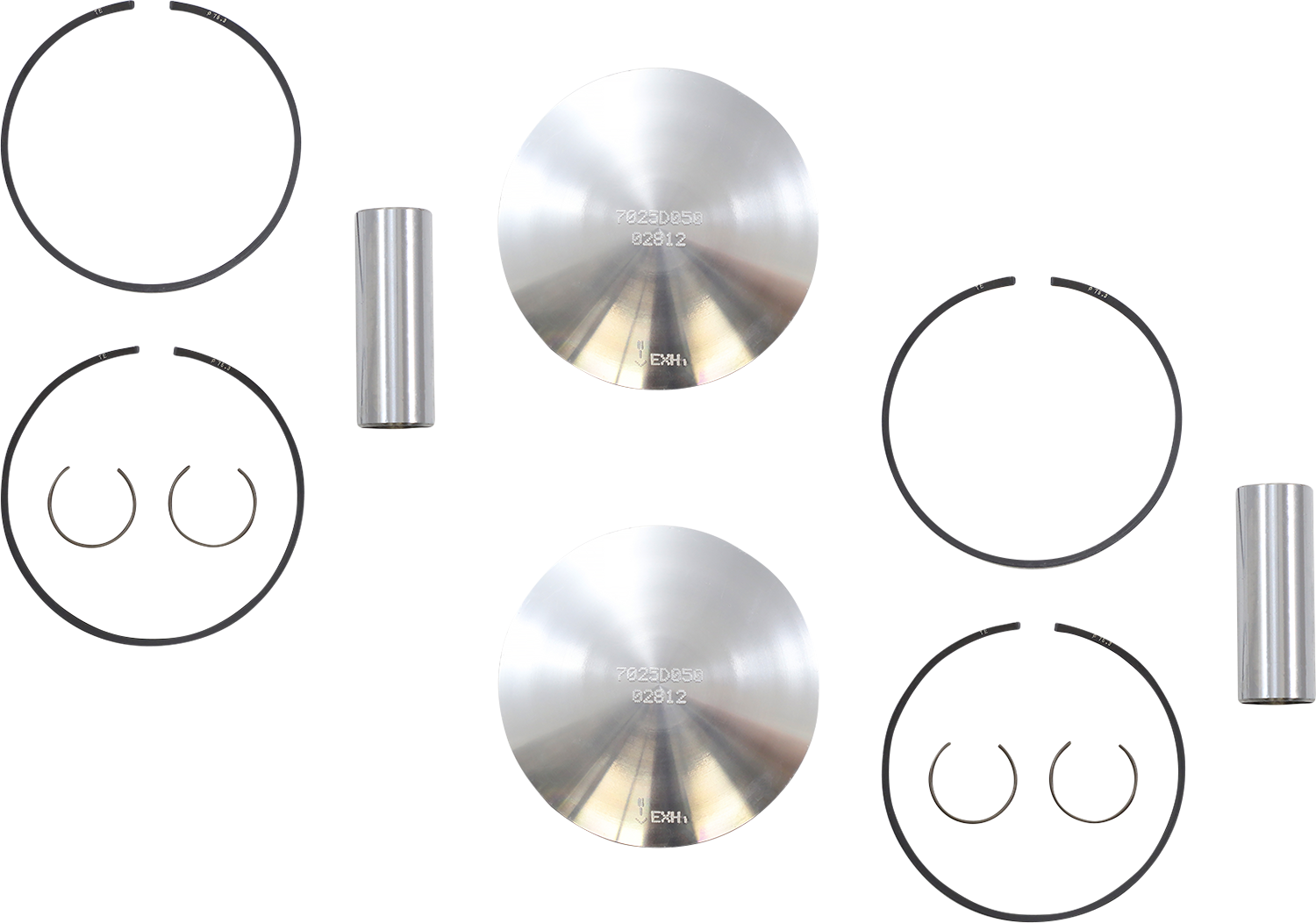 WOSSNER Piston Kit - 75.18 mm - Yamaha K7025D050-2