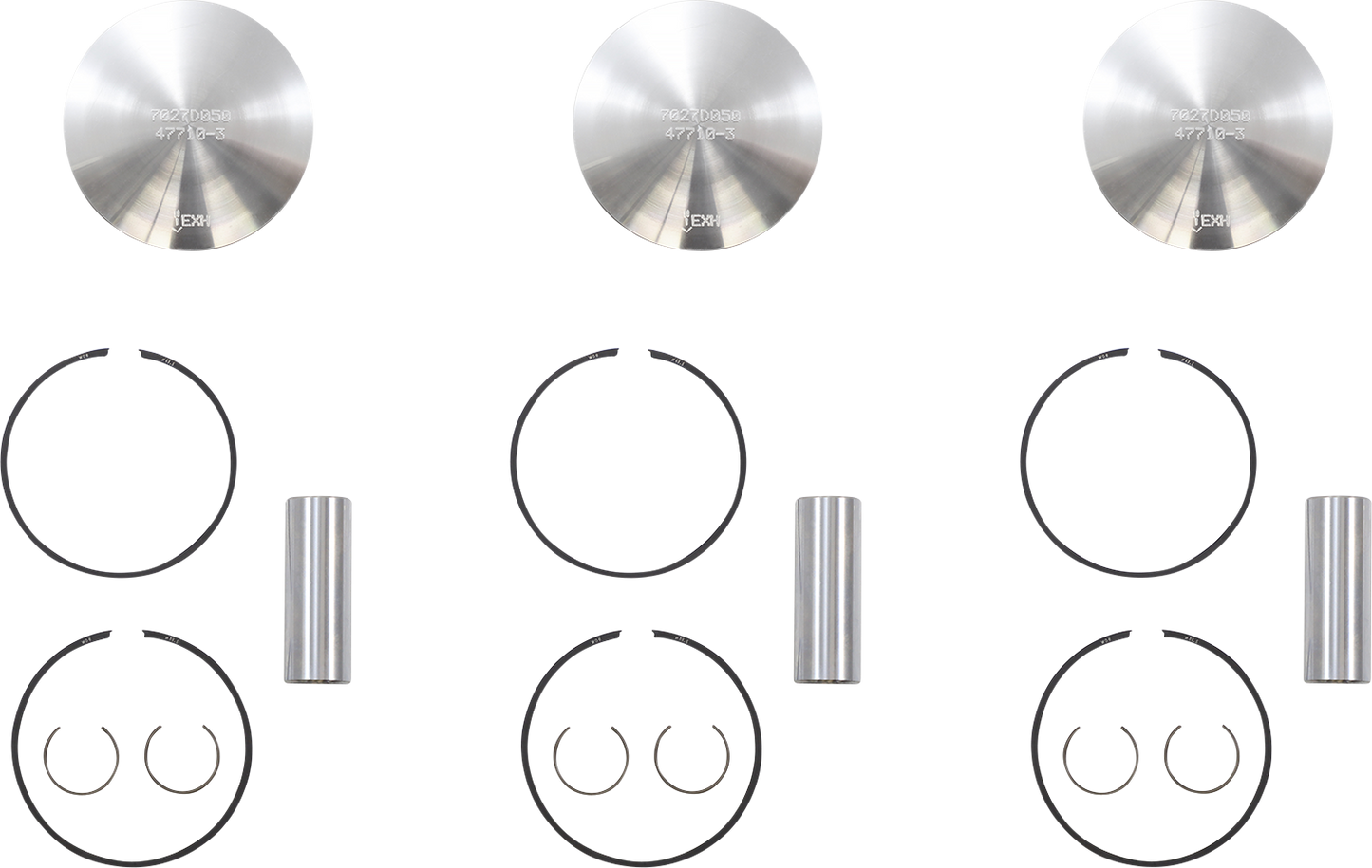 WOSSNER Piston Kit - 69.38 mm - Yamaha K7027D050-3