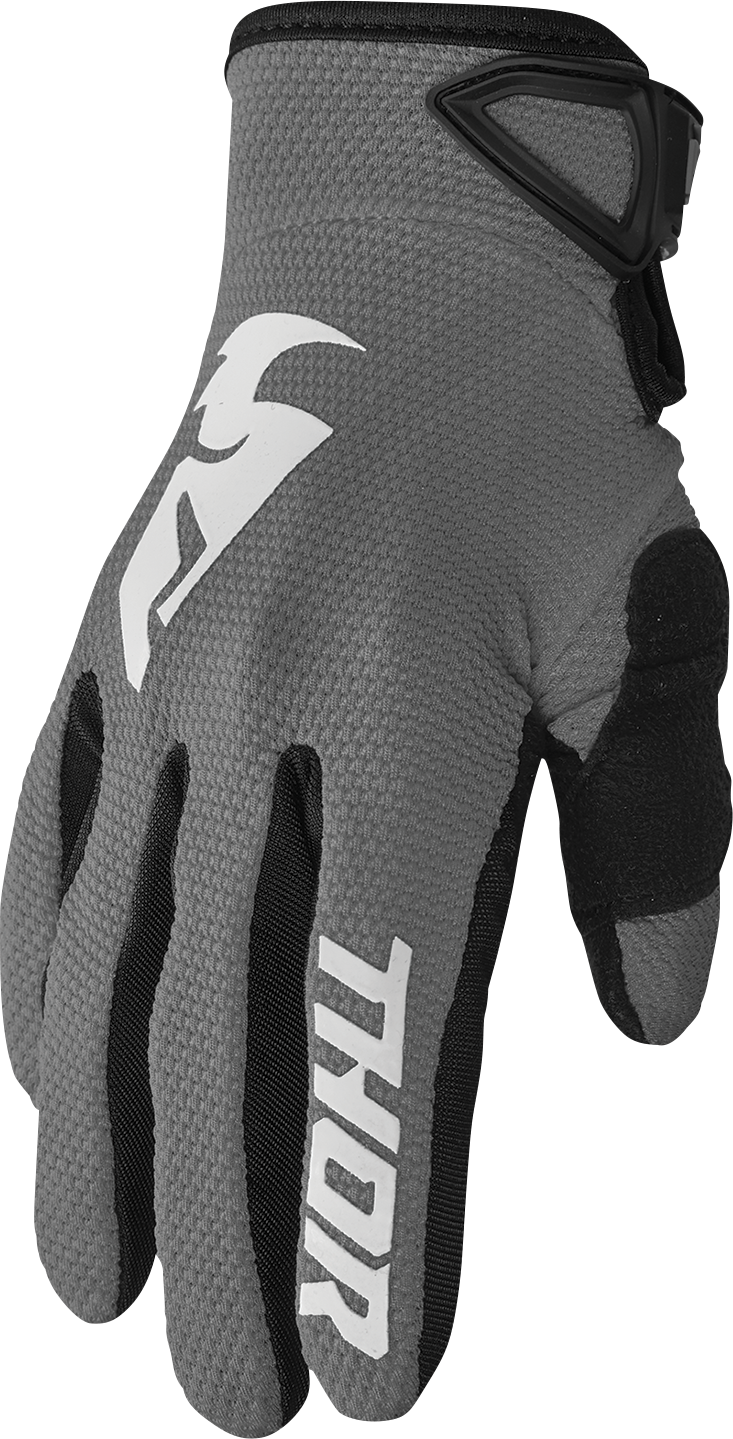 THOR Sector Gloves - Gray/White - 2XL 3330-7278