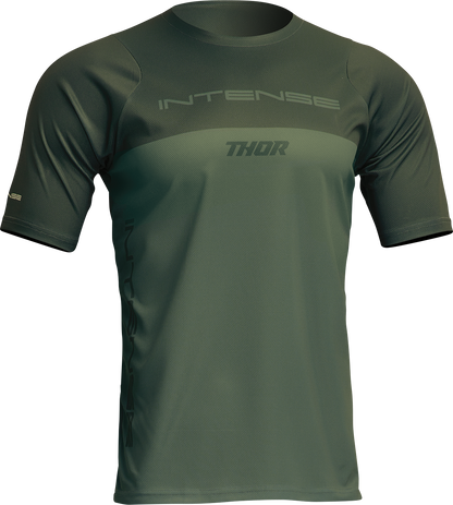 THOR Intense Assist Censis Short-Sleeve Jersey - Forest Green - Medium 5020-0212