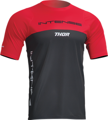 THOR Intense Assist Censis Short-Sleeve Jersey - Red/Black - Large 5020-0207