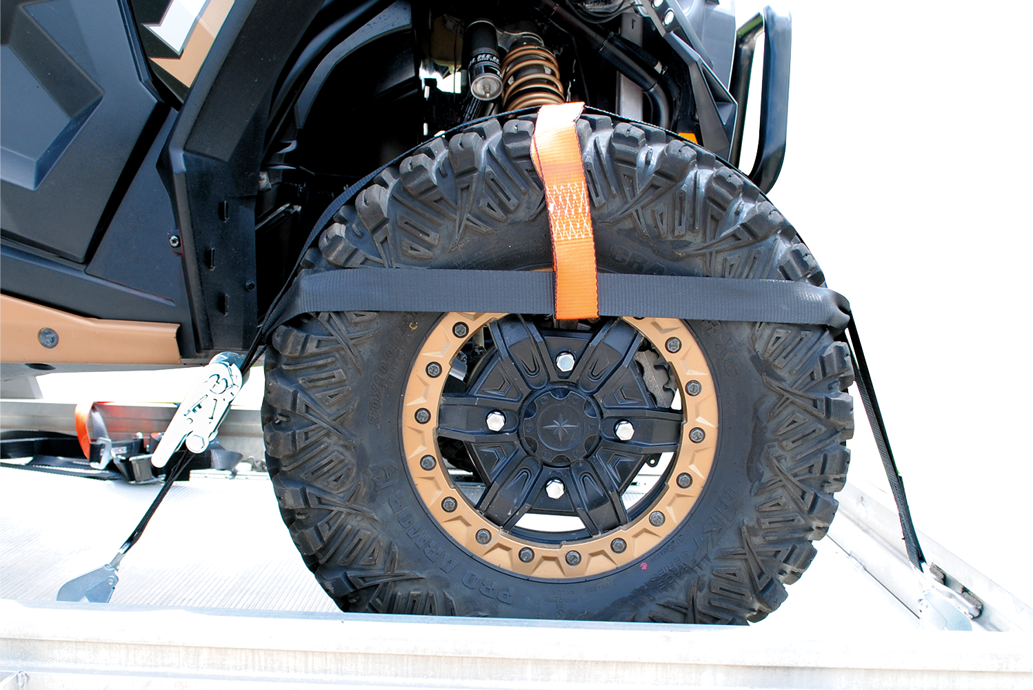 MOOSE OFFROAD Wheel Net Tie Downs - Black 3920-0494