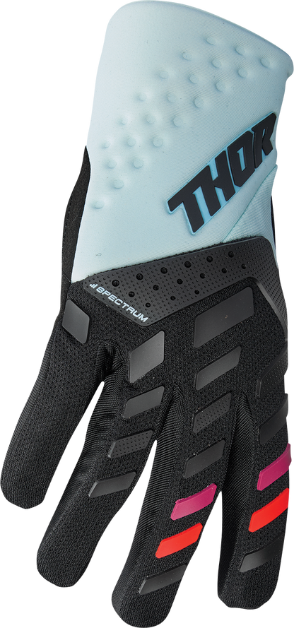 THOR Women's Spectrum Gloves - Black/Light Mint - Small 3331-0234