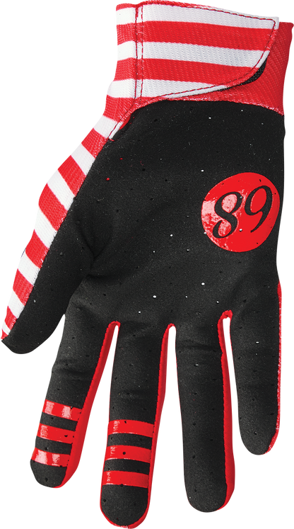 THOR Mainstay Gloves - Slice - White/Red - Medium 3330-7293