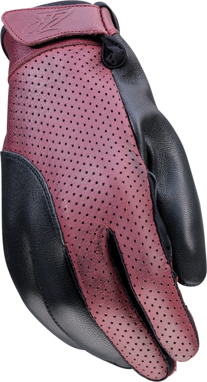 Z1R Women's Combiner Gloves - Black/Red - XS 3302-0891