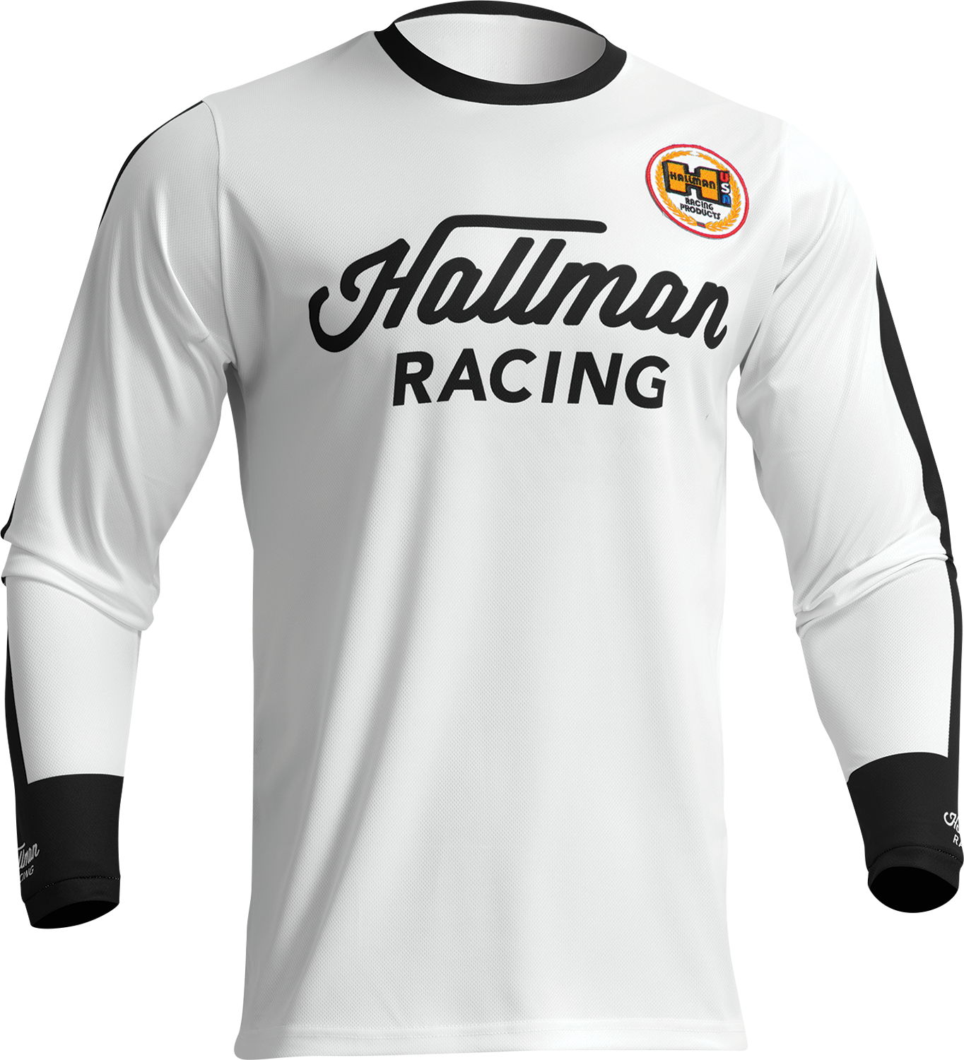 THOR Hallman Differ Roosted Jersey - White/Black - Small 2910-7115