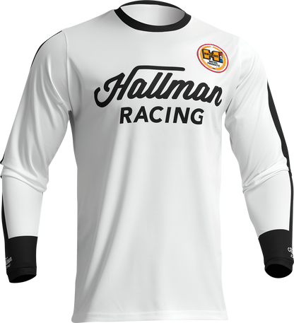 THOR Hallman Differ Roosted Jersey - White/Black - Small 2910-7115