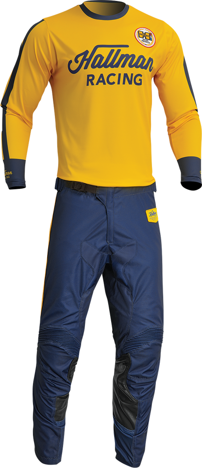 THOR Hallman Differ Roosted Jersey - Lemon/Navy - 2XL 2910-7125