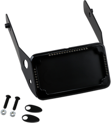 CYCLE VISIONS LP Plate Frame & Mount with Signals - FXDWG - Black CV4651B