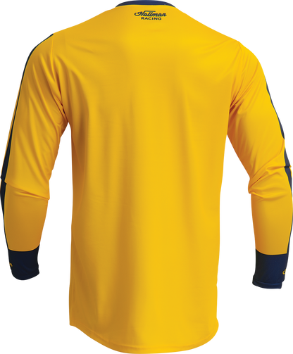 THOR Hallman Differ Roosted Jersey - Lemon/Navy - Medium 2910-7122