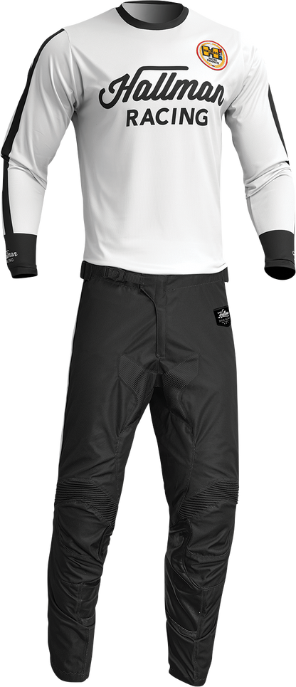 THOR Hallman Differ Roosted Jersey - White/Black - Small 2910-7115