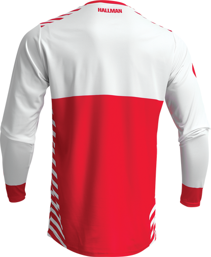 THOR Differ Slice Jersey - White/Red - Large 2910-7135