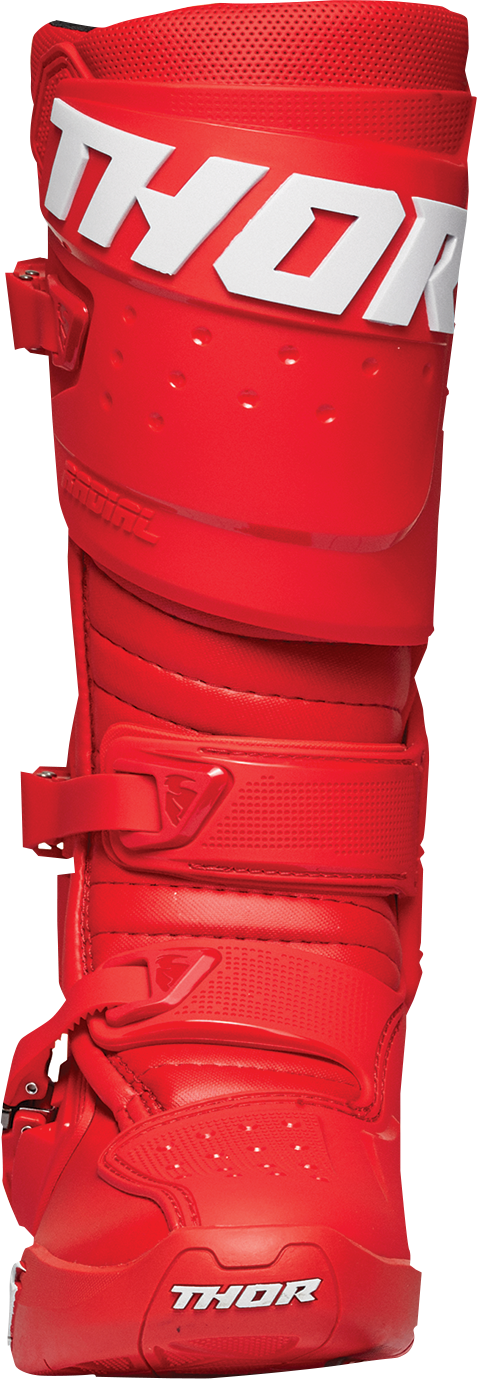 THOR Radial Boots - Red - Size 9 3410-2738