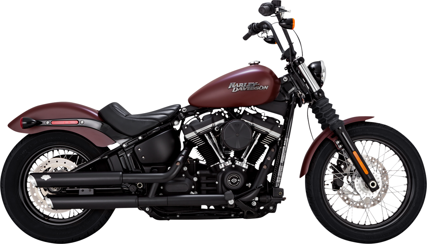 VANCE & HINES 3" Twin Slash Slip-On Mufflers - Black 46376