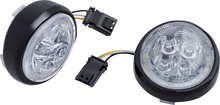 CIRO Turn Signal Insert - Front - Black/Clear 45423