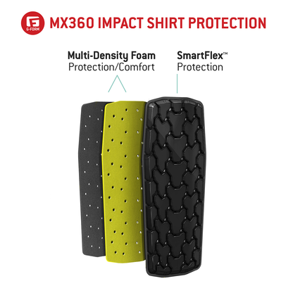 G-FORM MX360 Impact Shirt - Black - Small BP3602013