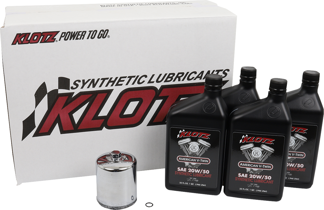 KLOTZ OIL Basic Oil Change Kit - Twin Cam/M8 KH-101