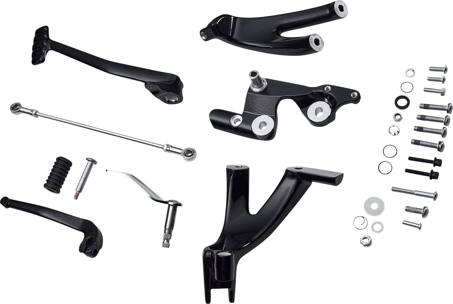 DRAG SPECIALTIES Forward Control Kit - Black - FL/FX D35-0224GB