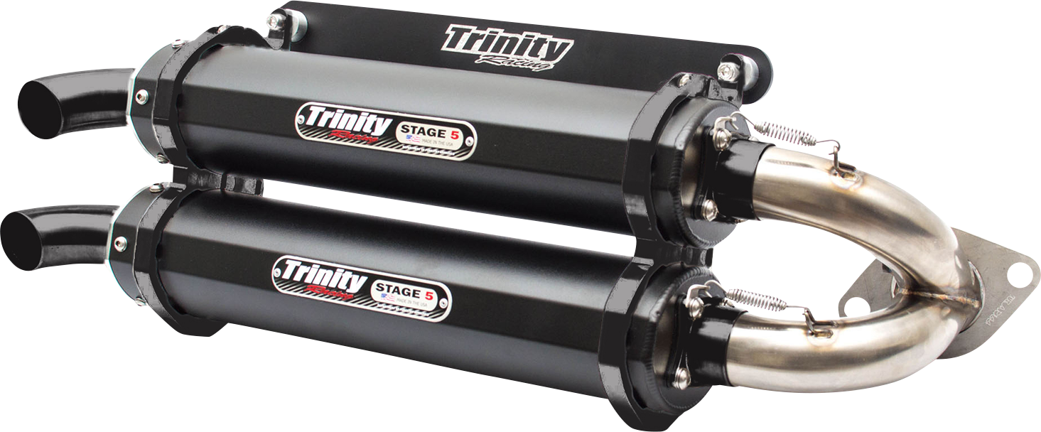 TRINITY RACING Stage 5 Slip-On Muffler - Cerakote® Black TR-4118S-C2