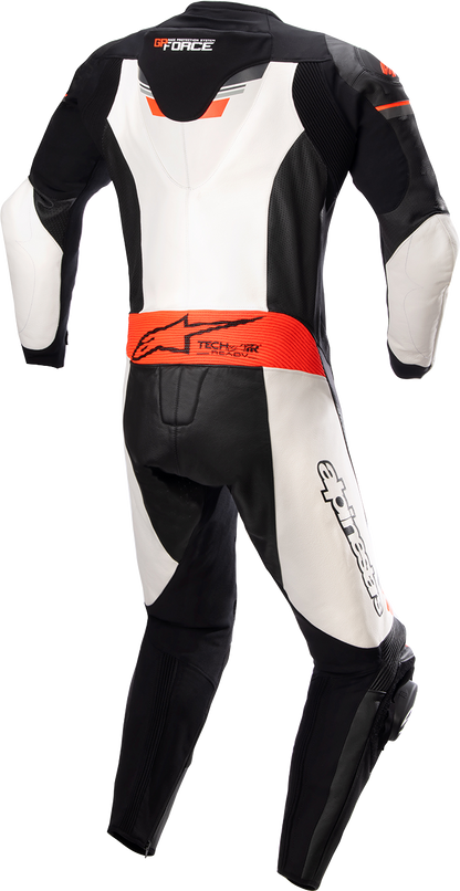 ALPINESTARS GP Force Chaser 1-Piece Leather Suit - Black/White/Red Fluo - US 44 / EU 54 3150321-1231-54