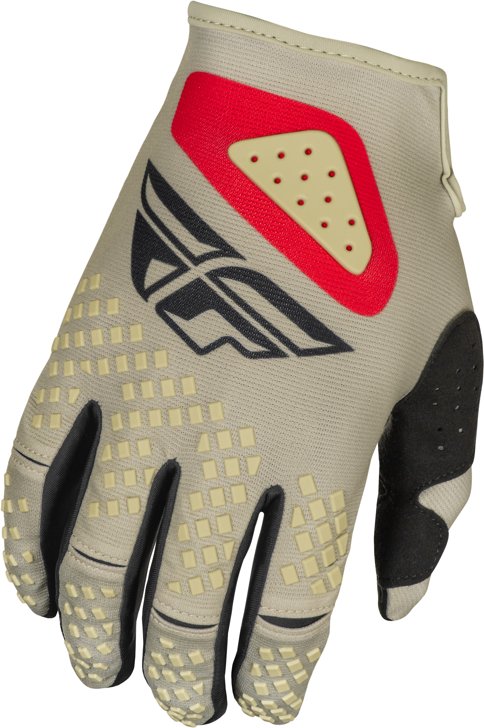 Kinetic Sym Gloves Light Grey/Red/Black Md