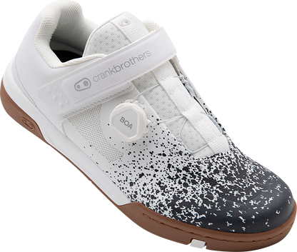 CRANKBROTHERS Stamp BOA® Flat Shoes - Black/White Splatter - US 7 STB11020S-7.0