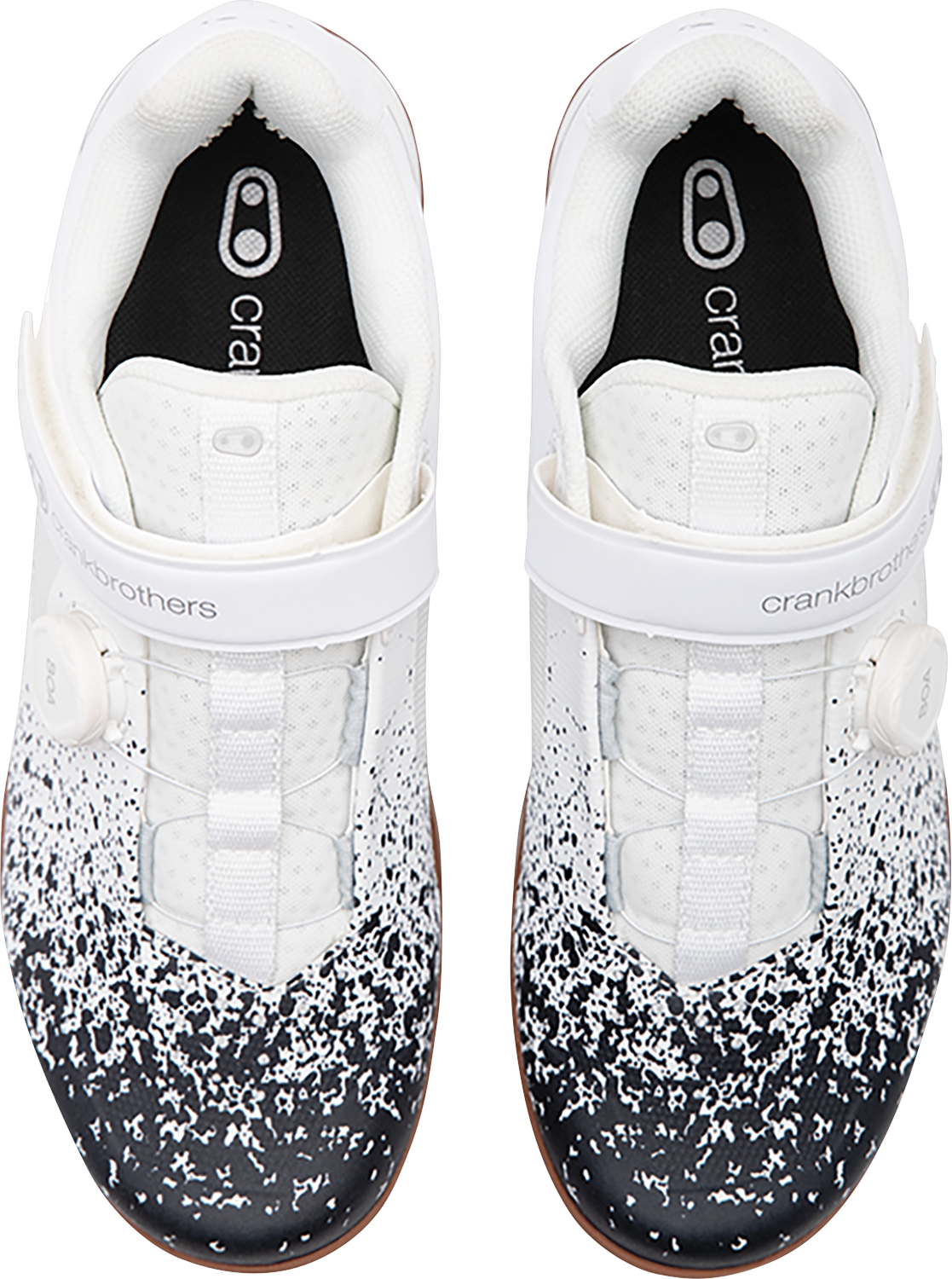 CRANKBROTHERS Mallet BOA® Clip-In Shoes - Black/White Splatter - US 13 MAB11020S-13.0
