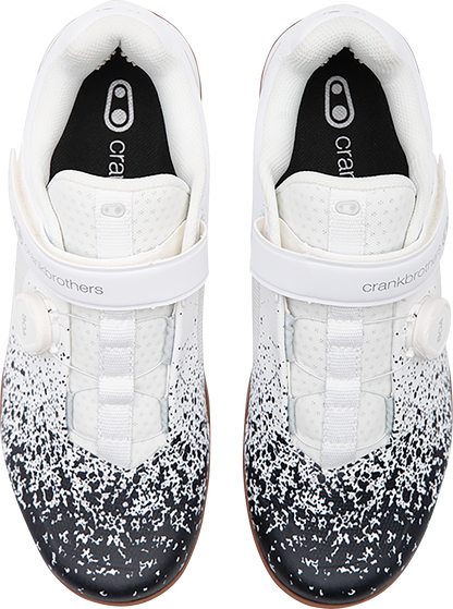 CRANKBROTHERS Mallet BOA® Clip-In Shoes - Black/White Splatter - US 13 MAB11020S-13.0